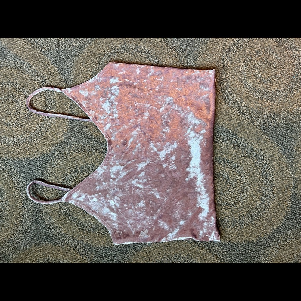 Pink Velvet Tank top